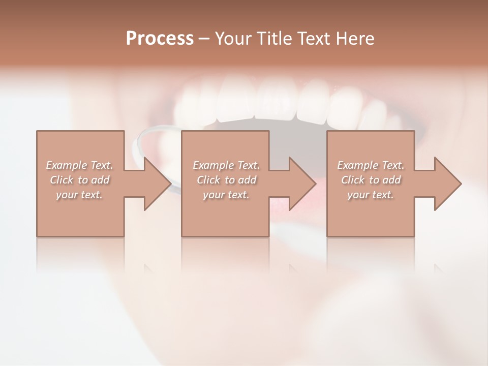 A Person Holding A Magnifying Glass Over A Tooth PowerPoint Template