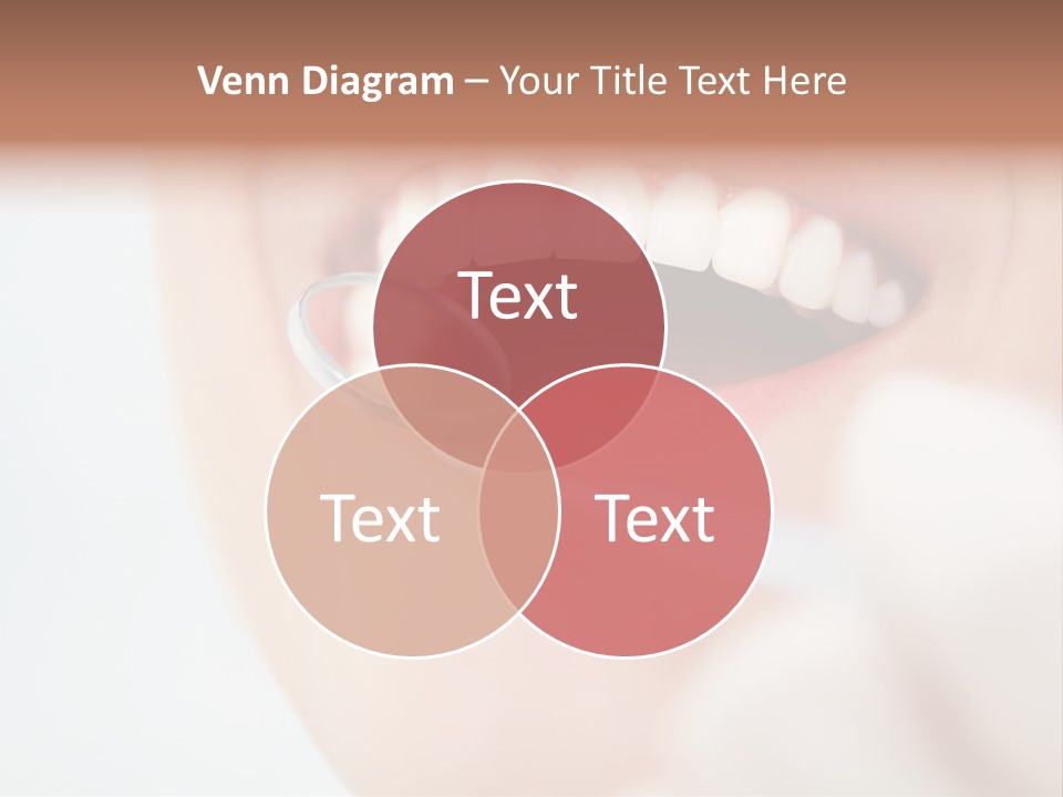 A Person Holding A Magnifying Glass Over A Tooth PowerPoint Template