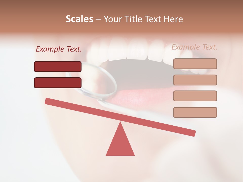 A Person Holding A Magnifying Glass Over A Tooth PowerPoint Template