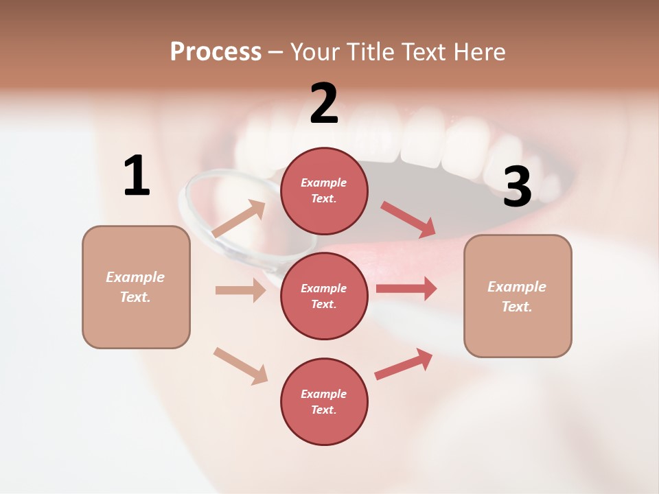 A Person Holding A Magnifying Glass Over A Tooth PowerPoint Template