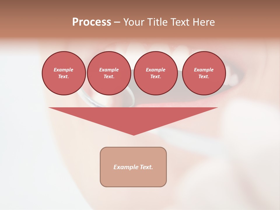 A Person Holding A Magnifying Glass Over A Tooth PowerPoint Template