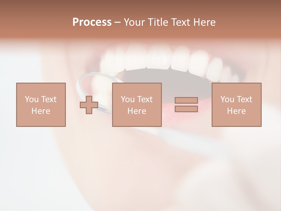 A Person Holding A Magnifying Glass Over A Tooth PowerPoint Template