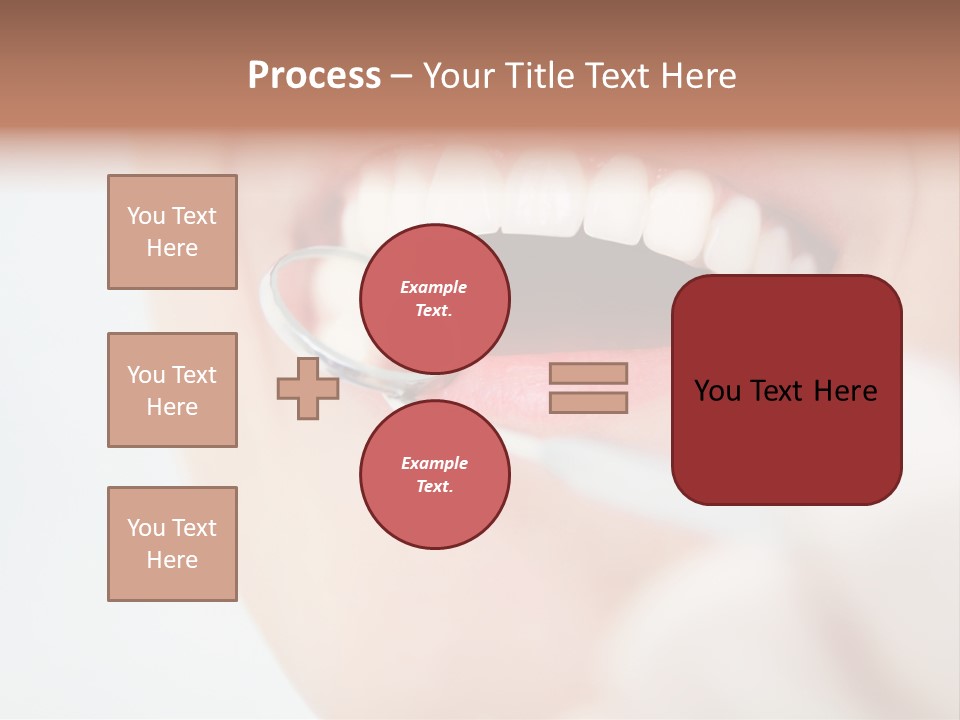 A Person Holding A Magnifying Glass Over A Tooth PowerPoint Template