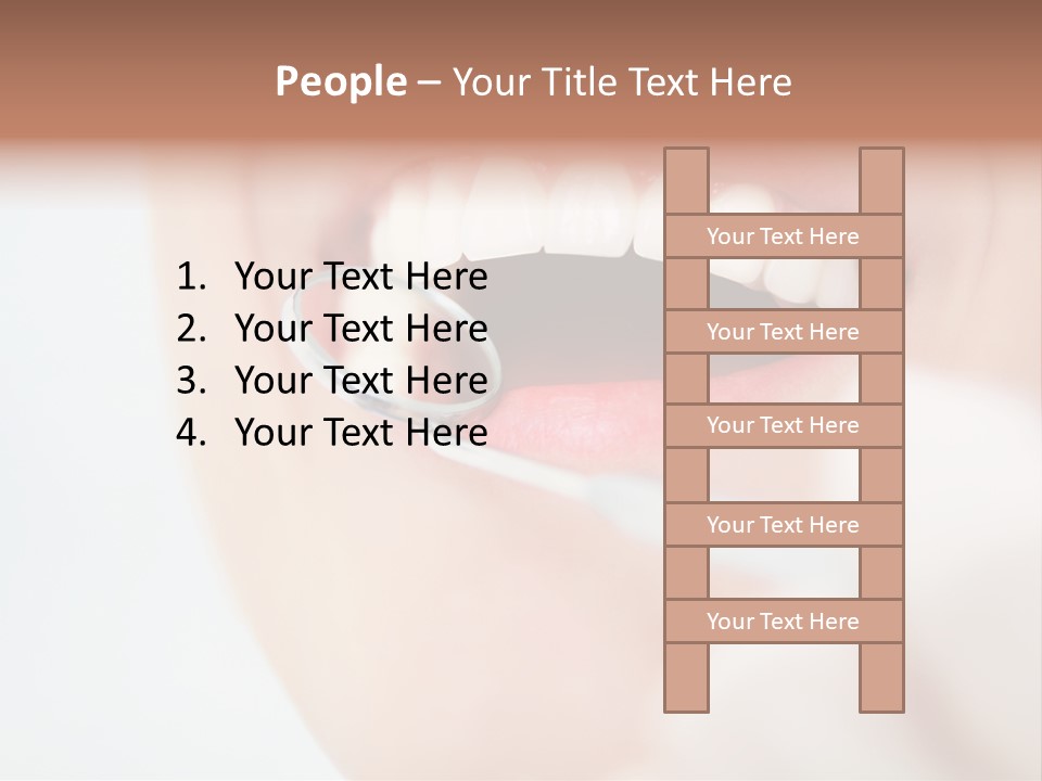 A Person Holding A Magnifying Glass Over A Tooth PowerPoint Template