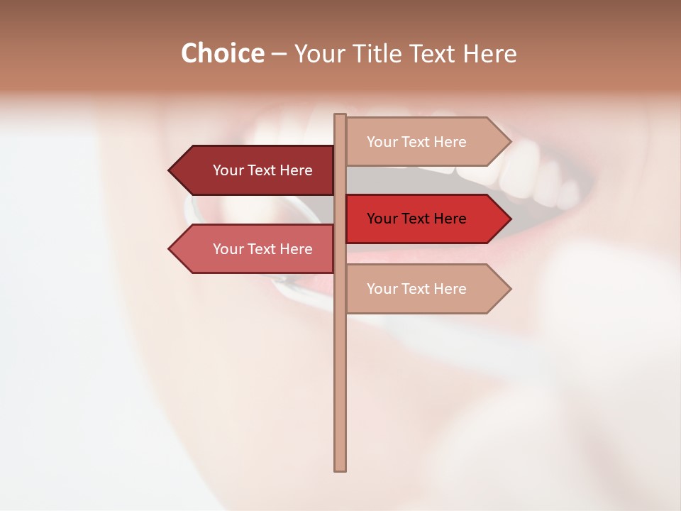 A Person Holding A Magnifying Glass Over A Tooth PowerPoint Template