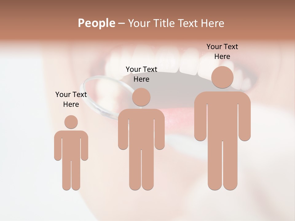 A Person Holding A Magnifying Glass Over A Tooth PowerPoint Template