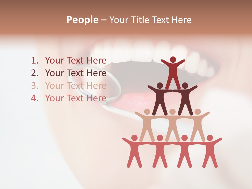 A Person Holding A Magnifying Glass Over A Tooth PowerPoint Template