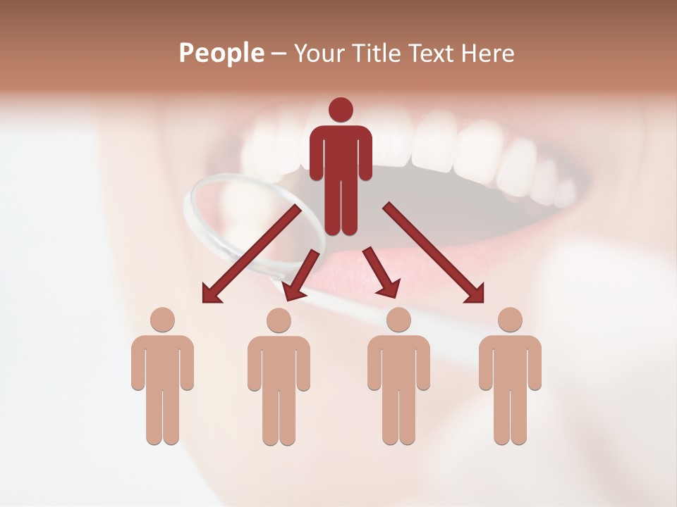 A Person Holding A Magnifying Glass Over A Tooth PowerPoint Template