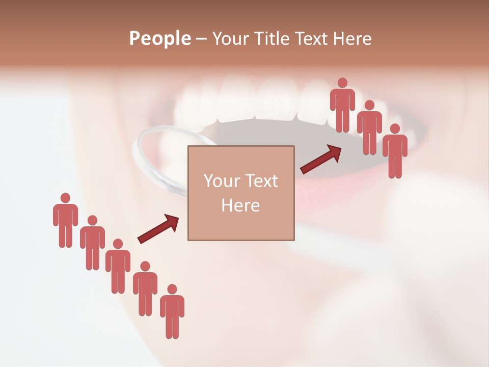 A Person Holding A Magnifying Glass Over A Tooth PowerPoint Template
