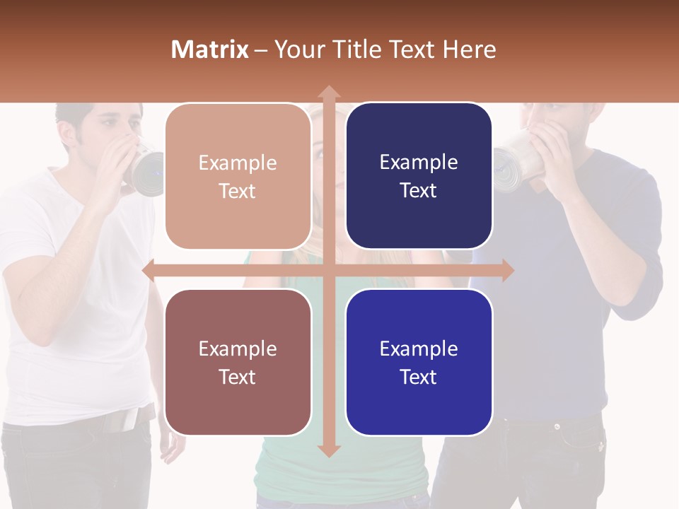 A Group Of People Standing Next To Each Other PowerPoint Template