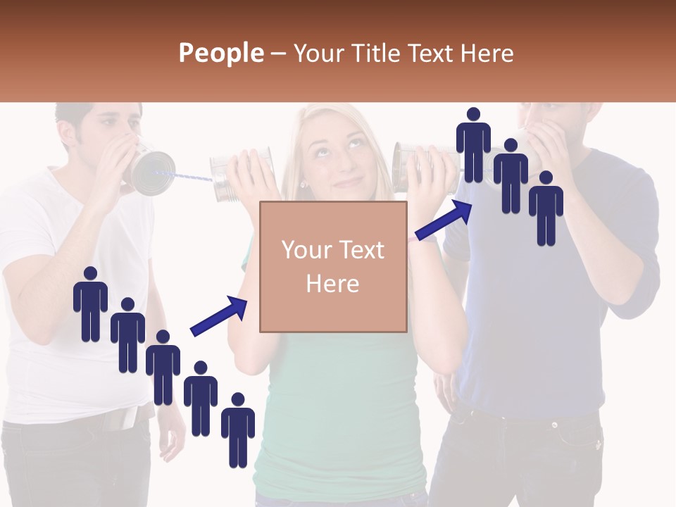 A Group Of People Standing Next To Each Other PowerPoint Template
