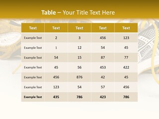 A Pair Of Running Shoes On A White And Yellow Background PowerPoint Template