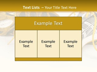 A Pair Of Running Shoes On A White And Yellow Background PowerPoint Template