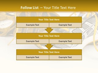 A Pair Of Running Shoes On A White And Yellow Background PowerPoint Template