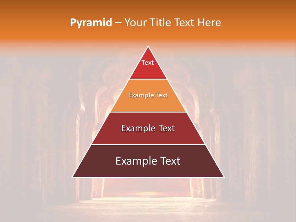 An Archway With A Bright Light Coming Out Of It PowerPoint Template