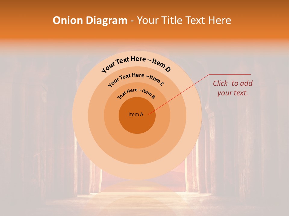 An Archway With A Bright Light Coming Out Of It PowerPoint Template