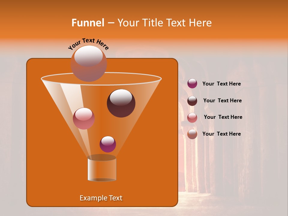 An Archway With A Bright Light Coming Out Of It PowerPoint Template