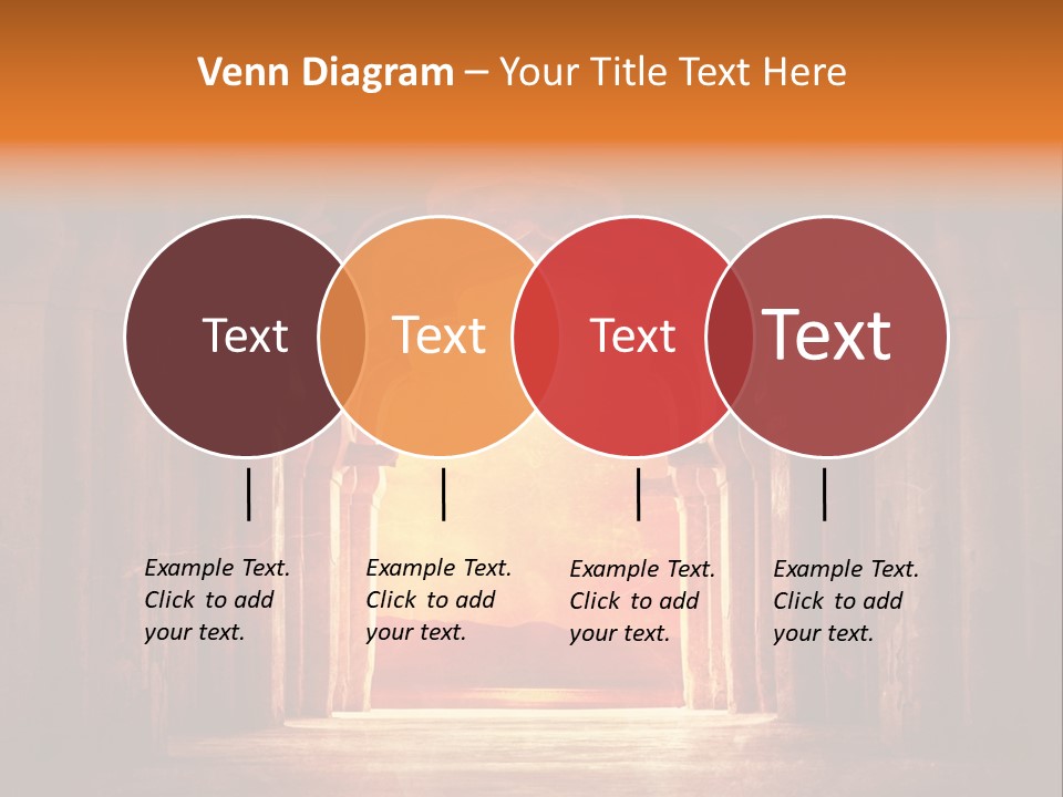 An Archway With A Bright Light Coming Out Of It PowerPoint Template