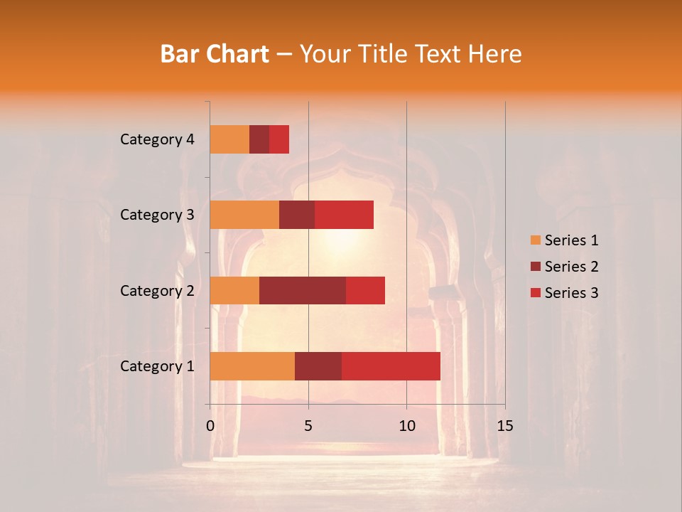 An Archway With A Bright Light Coming Out Of It PowerPoint Template