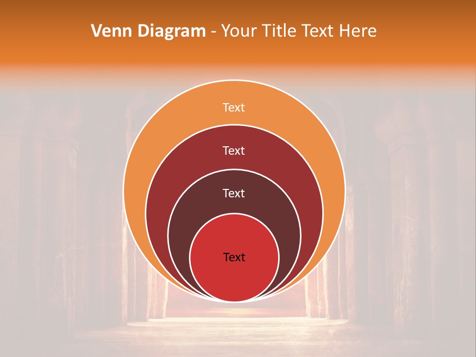 An Archway With A Bright Light Coming Out Of It PowerPoint Template