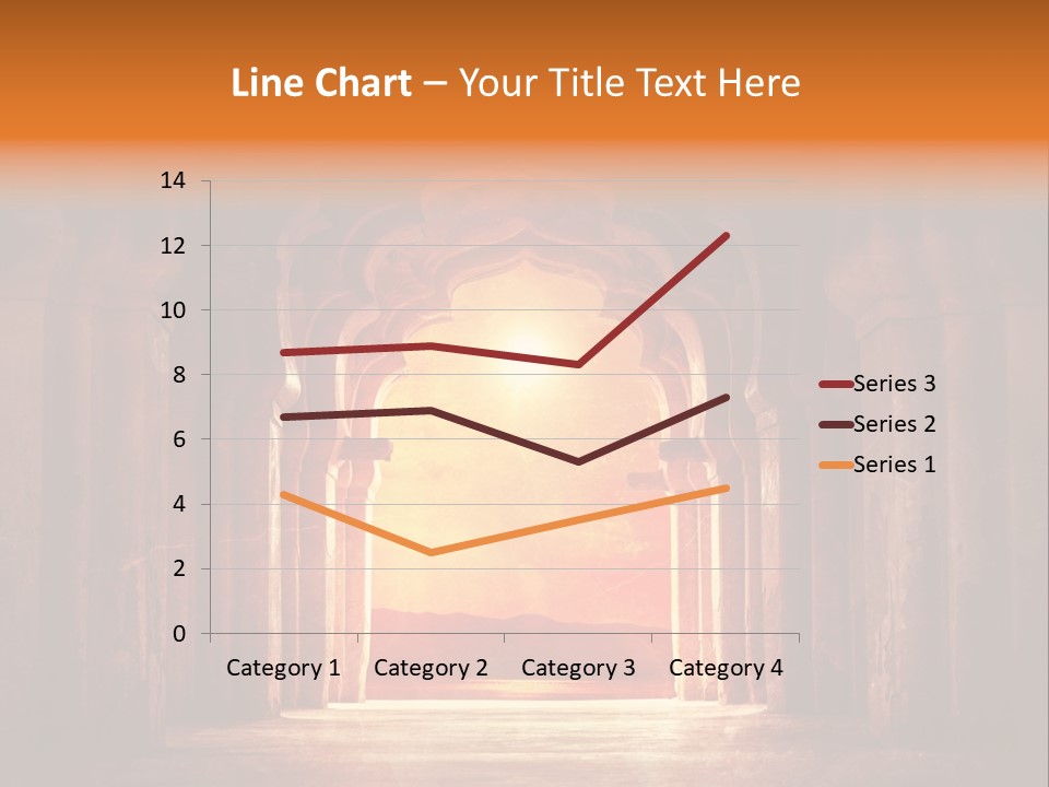 An Archway With A Bright Light Coming Out Of It PowerPoint Template