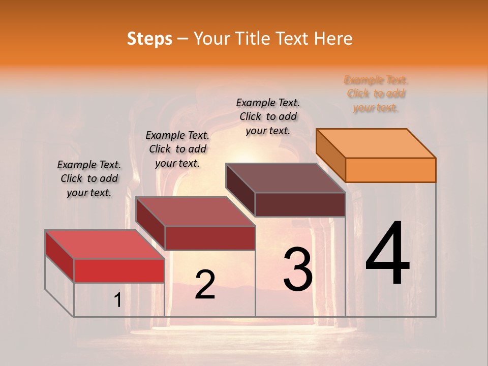 An Archway With A Bright Light Coming Out Of It PowerPoint Template