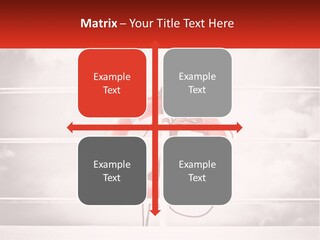 A Life Preserver In The Middle Of A Boxing Ring PowerPoint Template