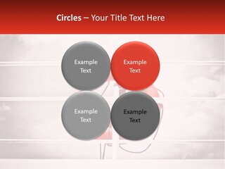 A Life Preserver In The Middle Of A Boxing Ring PowerPoint Template
