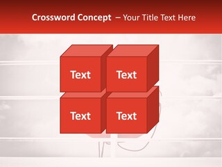 A Life Preserver In The Middle Of A Boxing Ring PowerPoint Template