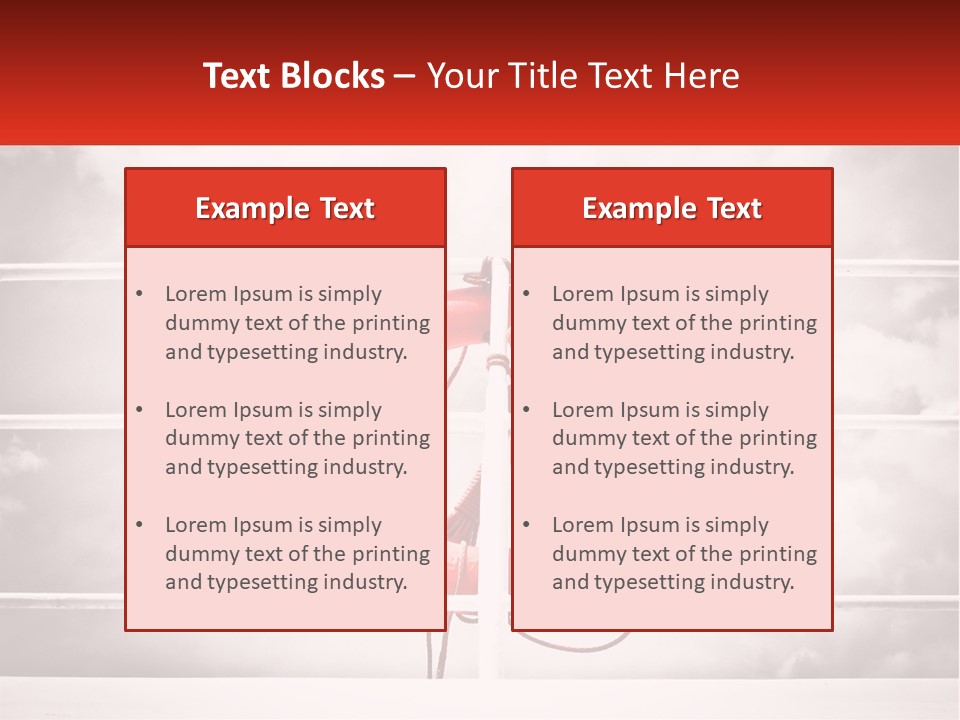 A Life Preserver In The Middle Of A Boxing Ring PowerPoint Template