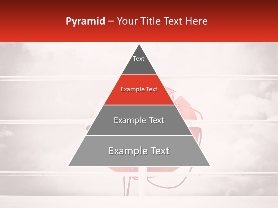 A Life Preserver In The Middle Of A Boxing Ring PowerPoint Template