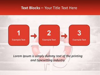 A Life Preserver In The Middle Of A Boxing Ring PowerPoint Template