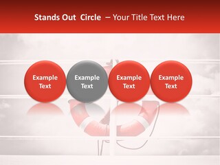 A Life Preserver In The Middle Of A Boxing Ring PowerPoint Template