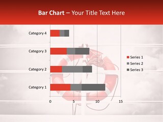 A Life Preserver In The Middle Of A Boxing Ring PowerPoint Template