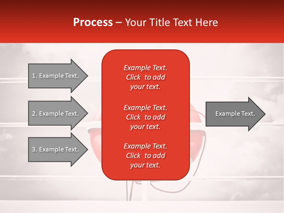 A Life Preserver In The Middle Of A Boxing Ring PowerPoint Template