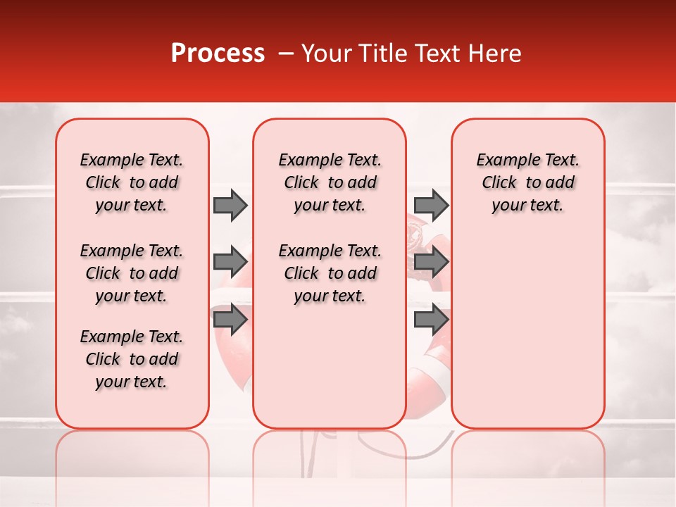 A Life Preserver In The Middle Of A Boxing Ring PowerPoint Template