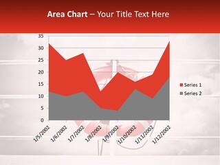 A Life Preserver In The Middle Of A Boxing Ring PowerPoint Template