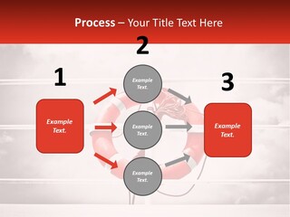 A Life Preserver In The Middle Of A Boxing Ring PowerPoint Template