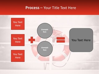 A Life Preserver In The Middle Of A Boxing Ring PowerPoint Template