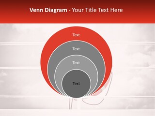 A Life Preserver In The Middle Of A Boxing Ring PowerPoint Template