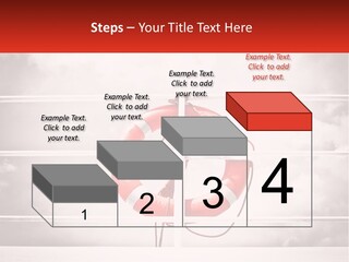 A Life Preserver In The Middle Of A Boxing Ring PowerPoint Template