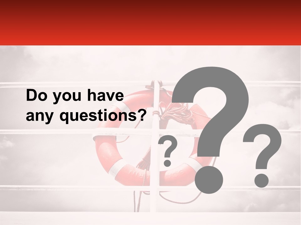 A Life Preserver In The Middle Of A Boxing Ring PowerPoint Template