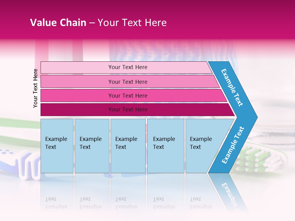 A Couple Of Toothbrushes Sitting On Top Of A Table PowerPoint Template