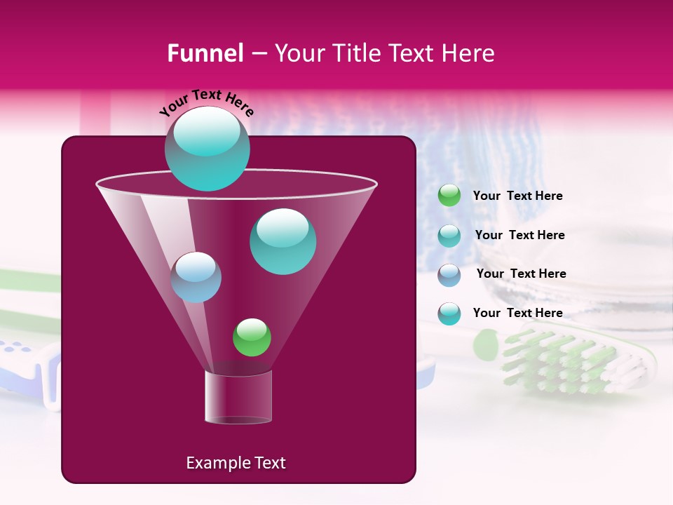 A Couple Of Toothbrushes Sitting On Top Of A Table PowerPoint Template