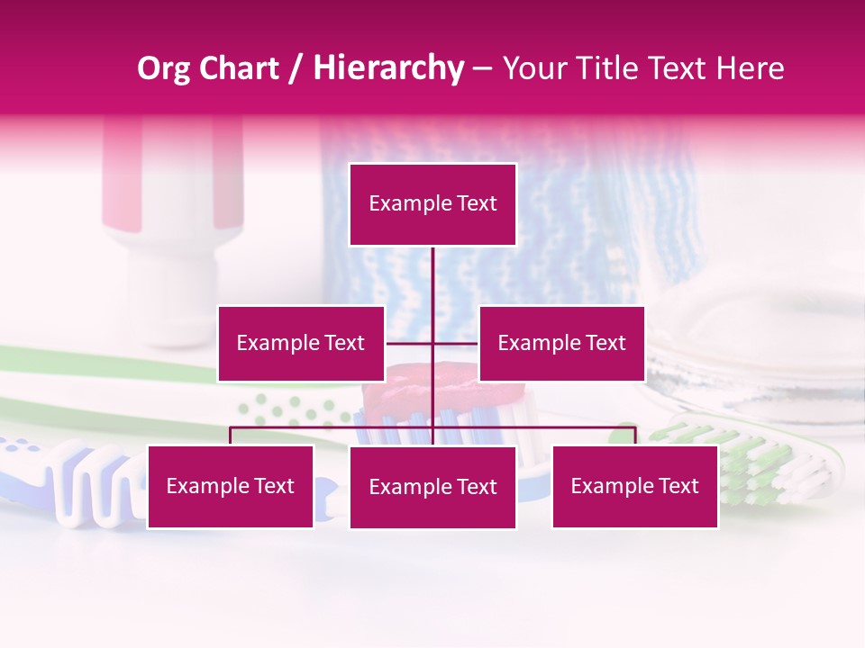 A Couple Of Toothbrushes Sitting On Top Of A Table PowerPoint Template