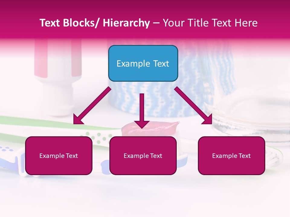 A Couple Of Toothbrushes Sitting On Top Of A Table PowerPoint Template