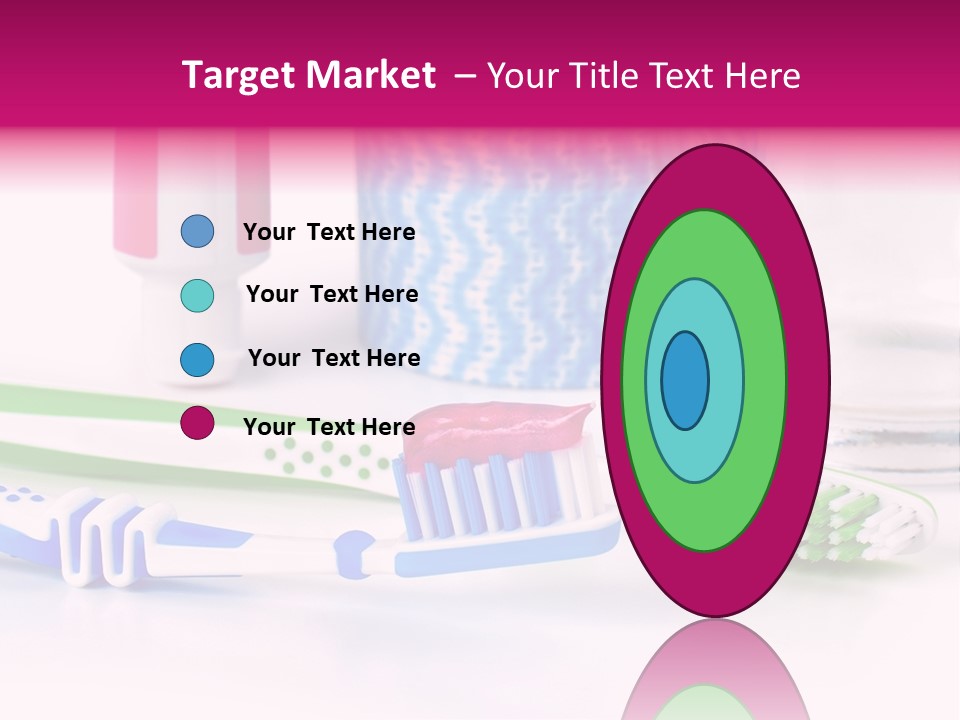 A Couple Of Toothbrushes Sitting On Top Of A Table PowerPoint Template