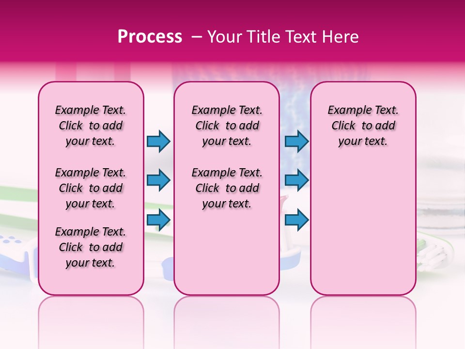 A Couple Of Toothbrushes Sitting On Top Of A Table PowerPoint Template