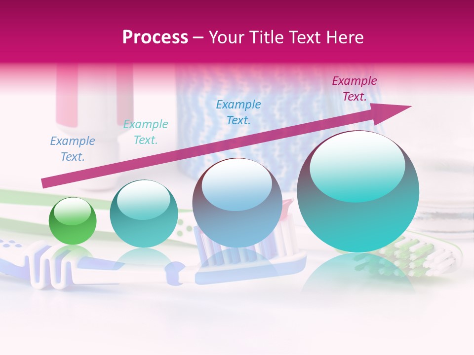 A Couple Of Toothbrushes Sitting On Top Of A Table PowerPoint Template