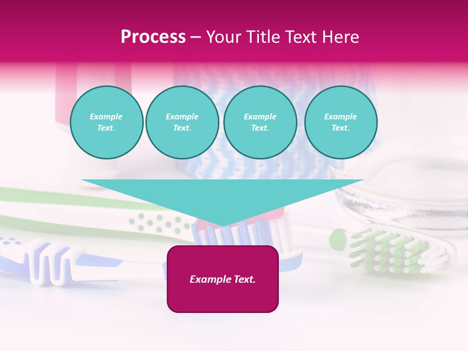 A Couple Of Toothbrushes Sitting On Top Of A Table PowerPoint Template